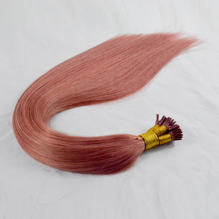 Human braiding hair keratin i tip hair extensions SJ0126